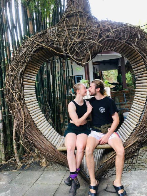 Couple at Bamboo Workshop